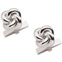 Silver Knot Cuff Links