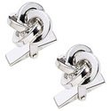 Silver Knot Cuff links