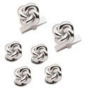 Silver Knot Stud Set