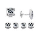 Grand Prix Sterling Silver Stud Set