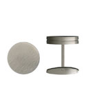 Steel Satin Capped Cufflinks