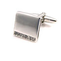 Crystal Lined  Engraveable Cufflinks