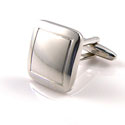 Box-Lined Silver Cufflinks