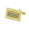Gold Stripe Cufflinks