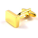 Gold Engravable Cuff links