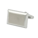 Two Tone Rectangular Engravale Cufflinks