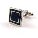Black Square Cuff Links