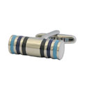 Blue Stripe Column Cufflinks