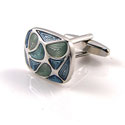 Silver Ocean Cuff links