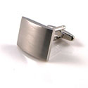 Noveau Silver Engraveable Cuff links