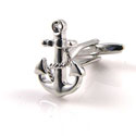 Silver Anchor Cuff links