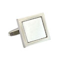 Framed Square Engraved Cuff Links