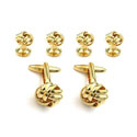 Gold Knot Stud Set