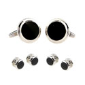 Silver and Black Stud Set