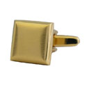 Gold Square Engravable Cufflinks