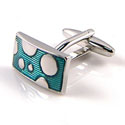 Teal Bubble Cufflinks