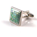 Green MOP Cuff Links