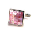 Pink MOP Cufflinks