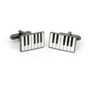 Gun Metal Piano Cufflinks