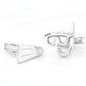 Snorkel and Flipper Cufflinks