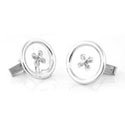 Button with Thread Cufflinks