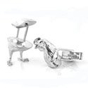 Chicken Head and Feet Cufflinks
