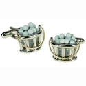 Bucket of Golf Balls Cufflinks