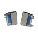 Blue Lucite Cufflinks