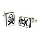 Sterling Skull and Crossbones Cufflinks