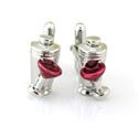 Sterling Martini Shaker Cufflinks