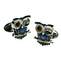 Sterling Winking Owl Cufflinks
