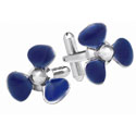Blue Propeller Cufflinks