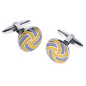 Blue & Yellow Pinwheel Cufflinks
