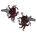 Red Octopus Cufflinks