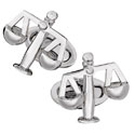 Sterling Scales of Justice Cufflinks