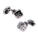 Sterling  Removable Dice Cufflinks