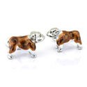 Sterling Bulldog Cufflinks