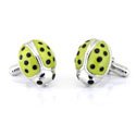 Sterling Leaf Beetle  Cufflinks