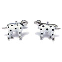 Sterling Dalmatian Cufflinks