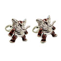 Sterling Moving Elephant Cufflinks