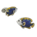 Blue Angel Fish Cufflinks