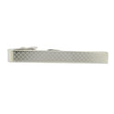 Silver Checkered Tie Clip