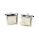 Mother of Pearl Checkered Cufflinks