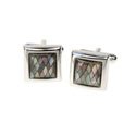 Checkered Mother of Pearl Cufflinks