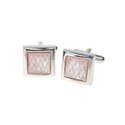 Mother of Pearl Checkered Cufflinks
