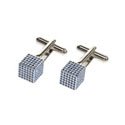 Blue Crystal Cube Cufflinks