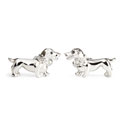 Crystal Daschund Cufflinks