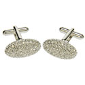 Crystal Egg Cuff Link