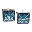 Blue Flower Cufflinks