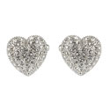 Crystal Heart Cuff Link